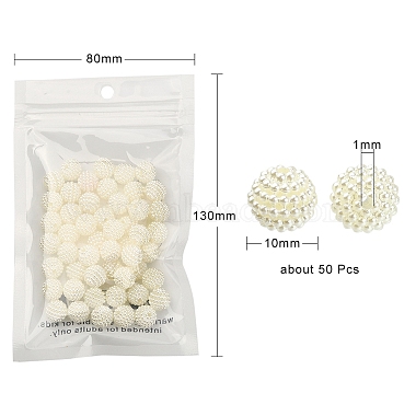 50Pcs Imitation Pearl Acrylic Beads(OACR-YW0001-11A)-5