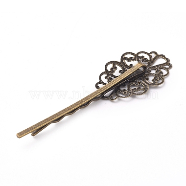 Iron Hair Bobby Pin Findings(IFIN-WH0051-93G)-2