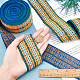 Ethnic Style Embroidery Flat Nylon Elastic Rubber Cord/Band(OCOR-CA0001-08)-3