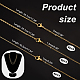 Pandahall элитный комплект ожерелья-цепочки из латуни 12шт. 3 размера для женщин(NJEW-PH0001-25)-2
