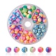 90Pcs 6 Colors Handmade Polymer Clay Beads(CLAY-YW0001-80)-1