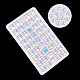 Cabujones de cristal transparente k9(GGLA-S052-10x10-001AB)-1