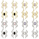 16Pcs 8 Styles Glass Spider Pendant(FIND-CA0008-37)-1