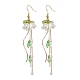 boucles d'oreilles pendantes en acrylique à fleurs(EJEW-JE05881)-1