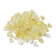 Acrylic Beads, Imitation Gemstone, Chip, Yellow, 8x6x4mm, Hole: 1.4mm(OACR-C020-02B)