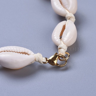 Cowrie Shell Beaded Necklaces(X-NJEW-JN02397-01)-4
