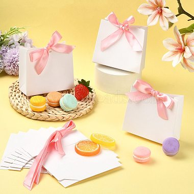 White Cardboard Paper Wedding Candy Boxes with Ribbon(CON-FZC0002-002C)-6