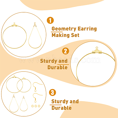 DIY Geometry Earring Making Kit(DIY-DC0001-78)-4