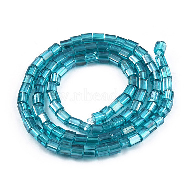 Transparent Electroplate Glass Bead Strands(GLAA-N047-08-C05)-2