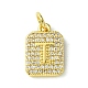 Rack Plating Brass Micro Pave Clear Cubic Zirconia Charms(KK-G501-01T-G)-1