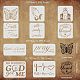 Religion Theme PET Drawing Painting Stencils Templates Sets(DIY-WH0172-945)-2