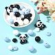 40pcs 10&nbsp;styles de perles de silicone(SIL-FS0001-27A)-7