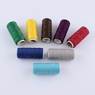 402 Polyester Sewing Thread Cords for Cloth or DIY Craft, Mixed Color, 0.1mm, about 120m/roll, 10rolls/bag(OCOR-R027-M)