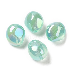 Transparent Acrylic Beads, Rice, Medium Spring Green, 15x13.5x11mm, Hole: 1.5mm(OACR-C016-24)