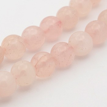 Natural Rose Quartz Round Beads Strands, 6mm, Hole: 1mm, about 68pcs/strand, 15.7 inch