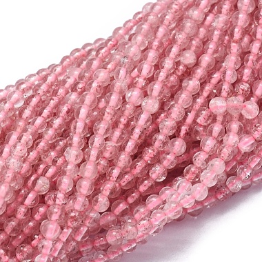 2mm Round Strawberry Quartz Beads