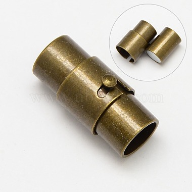 Brass Locking Tube Magnetic Clasps(KK-Q089-AB)-2