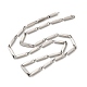 201 Stainless Steel Rectangle Bar Link Chain Necklace(NJEW-Q316-01A-P)-1