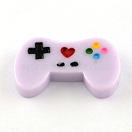 Resin Cabochons, Game Controller, Plum, 18x28.5~29x5mm(CRES-S286-212)