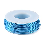 Round Aluminum Wire, Dodger Blue, 18 Gauge, 1mm, about 23m/roll(AW-G001-03-16)