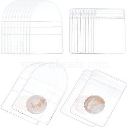 Olycraft 100Pcs 2 Style PVC Transparent Plastic Bags, None Pattern, Clear, 7.1~8.6x5~5.6x0.08~0.15cm, 50pcs/style(ABAG-OC0001-01)