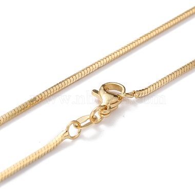 Brass Snake Chain Necklaces(X-NJEW-I247-03G)-3