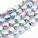 Electroplate Non-magnetic Synthetic Hematite Beads Strands(G-L488-A-25)-1