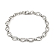201 Stainless Steel Oval Link Chain Bracelets(STAS-Z056-15P)-1
