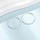 925 Sterling Silver Huggie Hoop Earrings(EJEW-C179-05A-S)-2