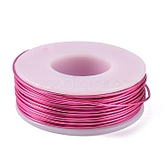 Round Aluminum Wire, Hot Pink, 18 Gauge, 1mm, about 23m/roll(AW-G001-03-20)
