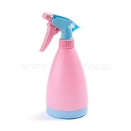 Empty Plastic Spray Bottles with Adjustable Nozzle, Refillable Bottles, for Cleaning Gardening Plant, Pink, 20x8.4cm(X-TOOL-WH0021-63B)