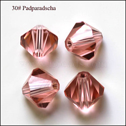 Imitation Austrian Crystal Beads, Grade AAA, Faceted, Bicone, Flamingo, 3x3mm, Hole: 0.7~0.9mm(SWAR-F022-3x3mm-319)