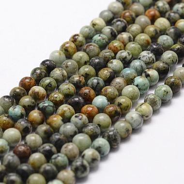 8mm Round African Turquoise Beads