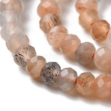 brins de perles naturelles multi-pierre de lune(G-G003-A05-01)-4