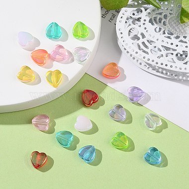 SUPERFINDINGS 1600Pcs 10 Colors Eco-Friendly Transparent Acrylic Beads(TACR-FH0001-07)-5