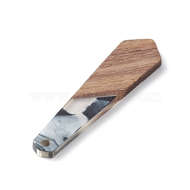 Resin & Walnut Wood Pendants(WOOD-C016-01J)-4