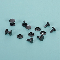 Iron Rivets, for Bag Making, Gunmetal, 9.5x8mm(PW-WG57742-05)