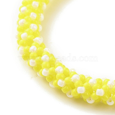 Glass Seed Crochet Beaded Bracelet(BJEW-JB08083-04)-4