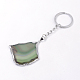 Platinum Plated Natural Agate Keychain(KEYC-S252-07)-3