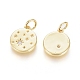 Brass Micro Pave Cubic Zirconia Pendants(ZIRC-G166-16G)-2