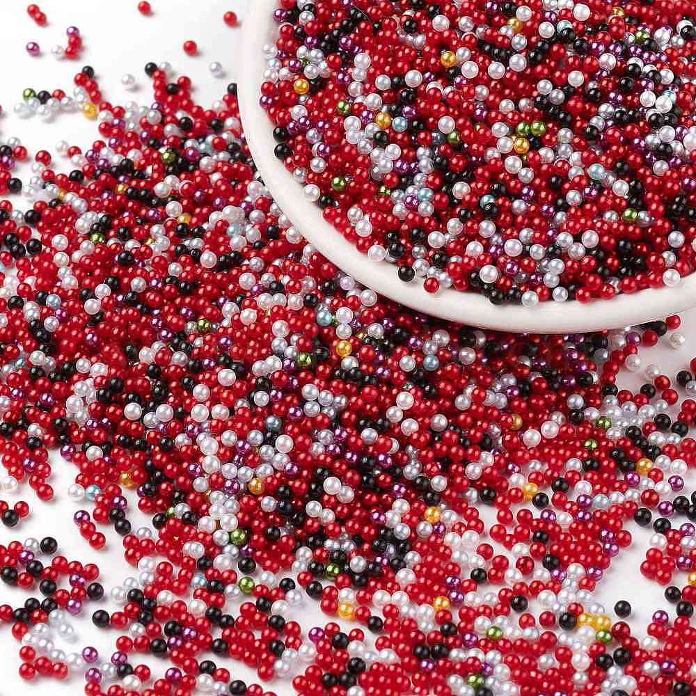 1KG 2.5-5mm Acrylic Imitation Pearls For Crafts Mix No Hole Art