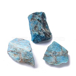 Rough Raw Natural Apatite Beads, No Hole/Undrilled, Nuggets, 26~40x23~28x12~19mm, about 6pcs/bag(G-C231-15)