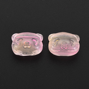 Two Tone Transparent Spray Painted Glass Beads(GLAA-T022-03-C06)-3