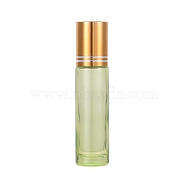 Glass Essential Oil Empty Perfume Bottles, with Steel Roller Ball and Aluminium  Bottle Caps, Green, 2x8.6cm, Capacity: 10ml(MRMJ-WH0059-37E)