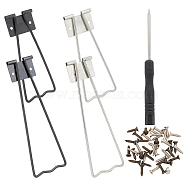 Iron Photo Frame Bracket & Screws Findings, with Steel Screwdriver, Mixed Color, Iron Photo Frame Bracket: 8pcs(IFIN-GF0001-10)