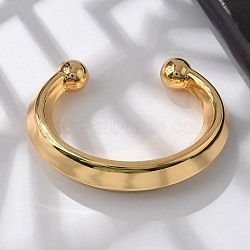 304 Stainless Steel Cuff Bangles, Open Bangles for Women, Golden, Inner Diameter: 2-1/4x1-3/8 inch(5.8x3.45cm)(BJEW-S161-02G)