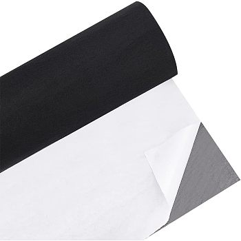Self-adhesive Felt Fabric, DIY Crafts, Black, 200x30x0.2cm