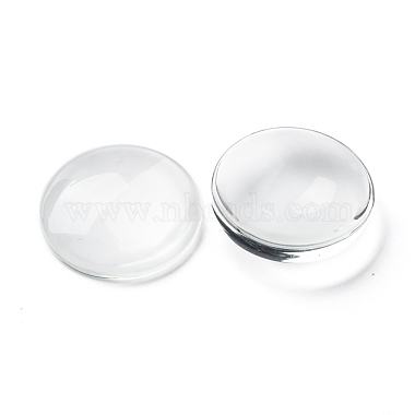Transparent Glass Cabochons(X-GGLA-R026-30mm)-3
