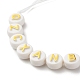 Flaches rundes Acrylarmband mit geflochtenen Buchstaben aus Perlen für Frauen(BJEW-JB07571-01)-4