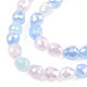 Electroplate Opaque Solid Color Glass Beads Strands(EGLA-N022-26A-05)-3